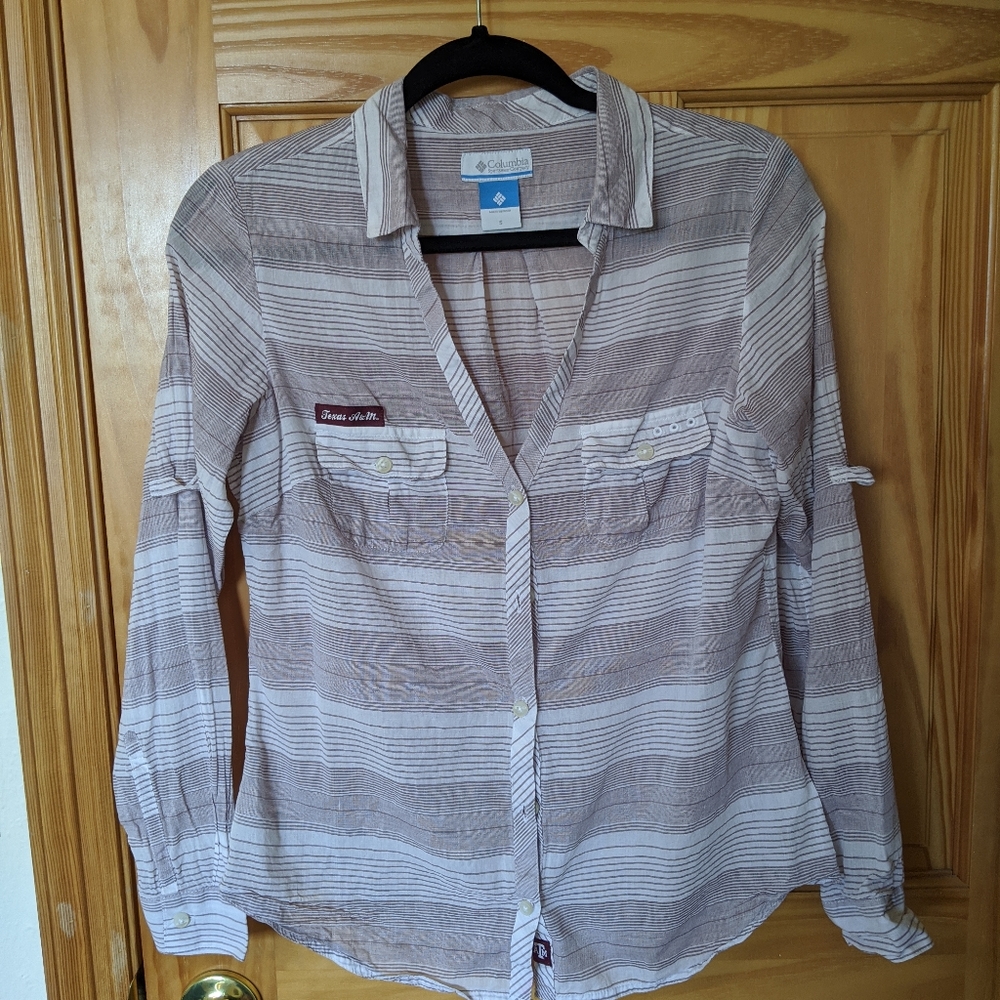 Columbia PFG Texas A&M Aggies Women's Button Down